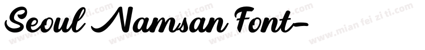 Seoul Namsan Font字体转换